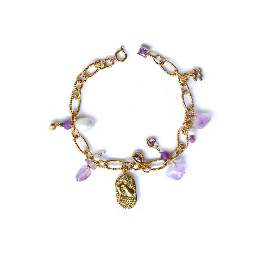 Celestial Zodiac Charm Bracelet