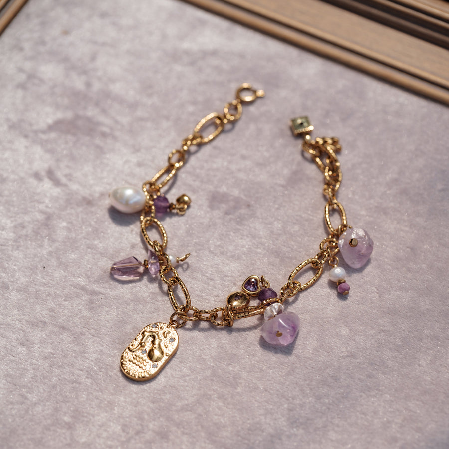 Celestial Zodiac Charm Bracelet