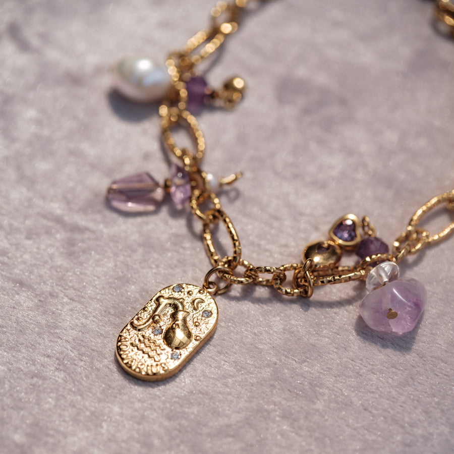 Celestial Zodiac Charm Bracelet