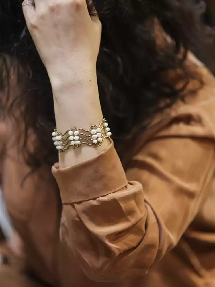 River of Pearls Bracelet