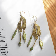 Olive Grove Jade Earrings