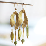 Olive Grove Jade Earrings