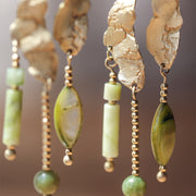 Olive Grove Jade Earrings
