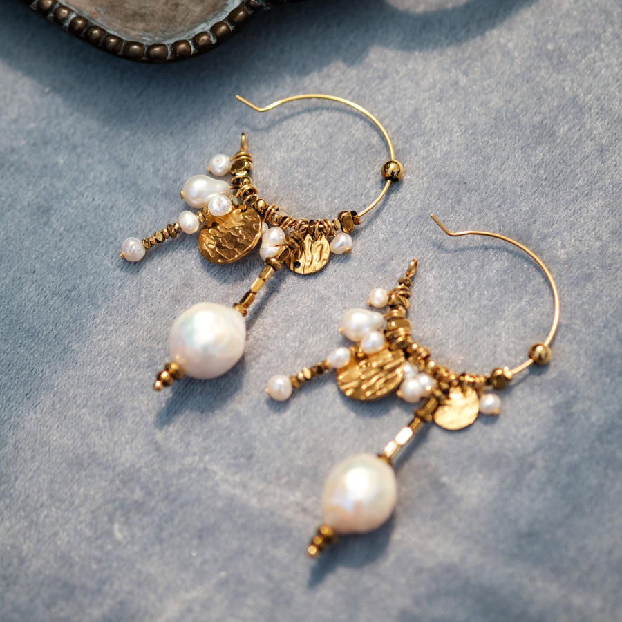 Nomad Pearl Hoops