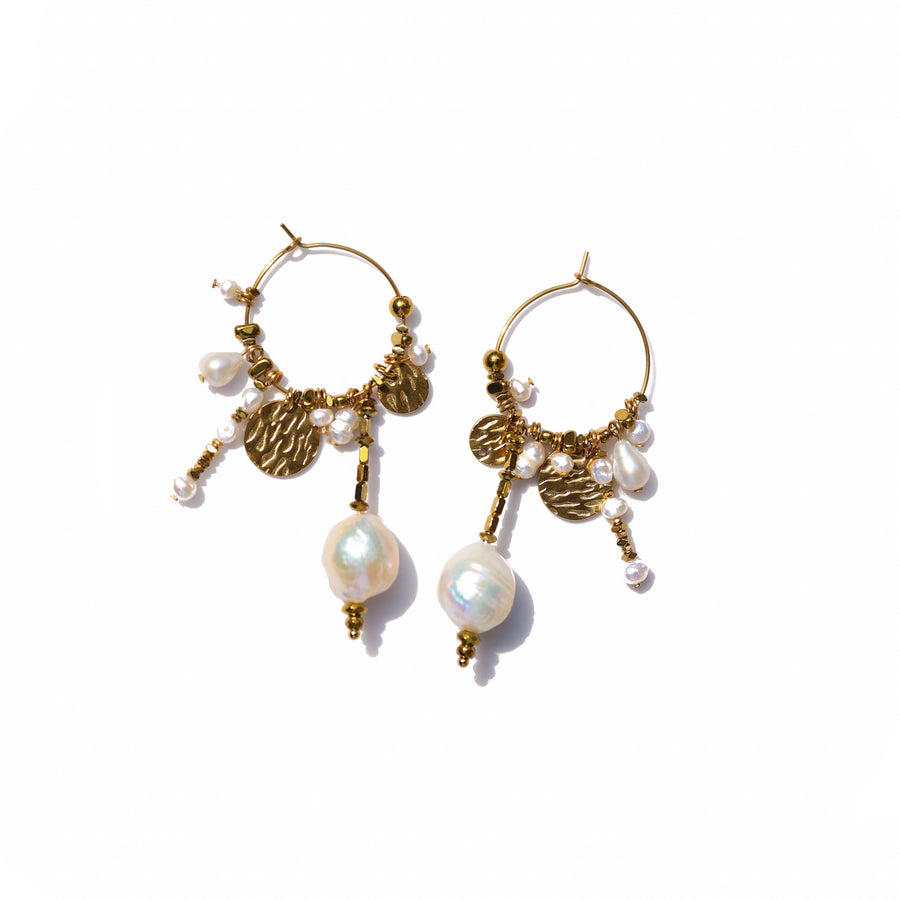 Nomad Pearl Hoops