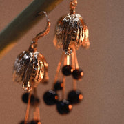 Nocturne Bloom Onyx Earrings