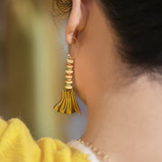 Blush Fan Drop Earrings
