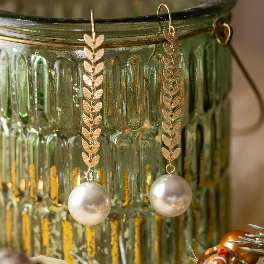 Golden Laurel Earrings