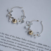 Crystal Halo Hoops