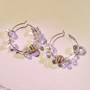 Crystal Halo Hoops