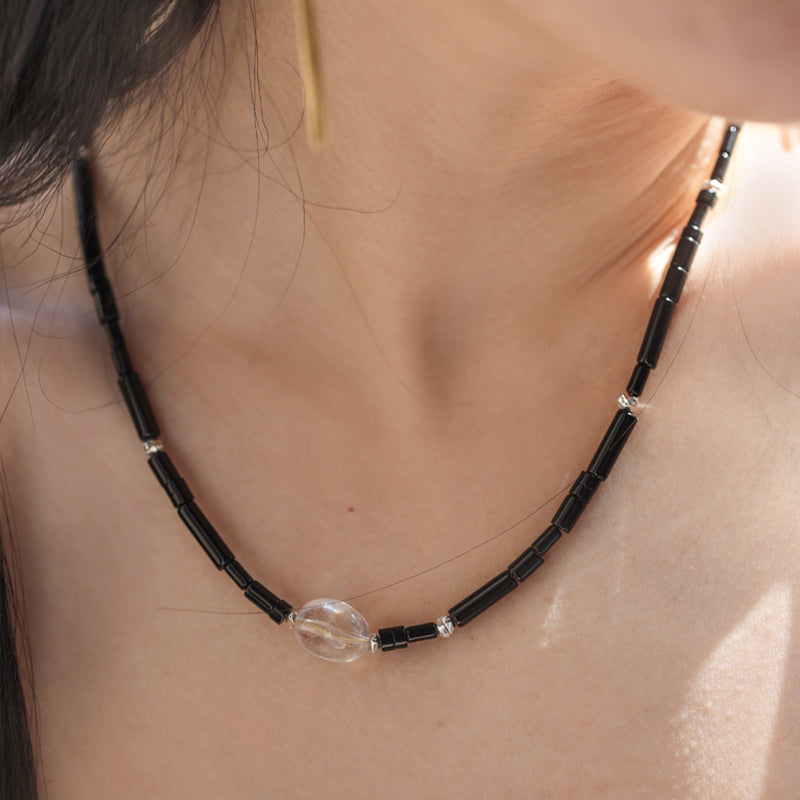 Eclipse I Black Onyx Necklace