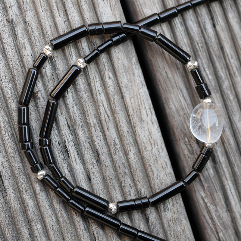 Eclipse I Black Onyx Necklace