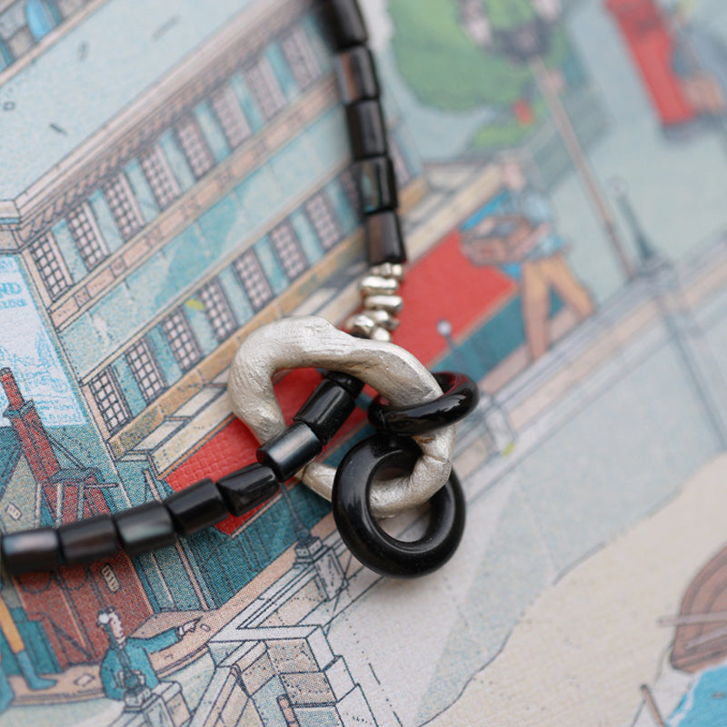 Eclipse II Black Onyx Necklace