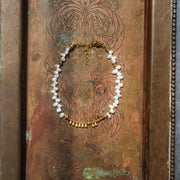 Golden Tide Pearl Necklace & Bracelet