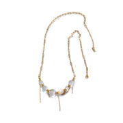 Celeste Quartz Freshwater Pearl Necklace and Bracelet