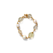 Celeste Quartz Freshwater Pearl Necklace and Bracelet