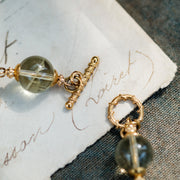 Celeste Quartz Freshwater Pearl Necklace and Bracelet