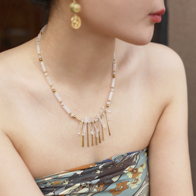 Lumen Fringe Necklace