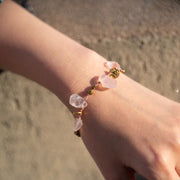 Rose Quartz Whisper Necklace and Bracelet