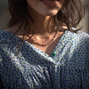 Rosalie Rhodochrosite Prehnite Necklace and Bracelet