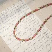 Rosalie Rhodochrosite Prehnite Necklace and Bracelet