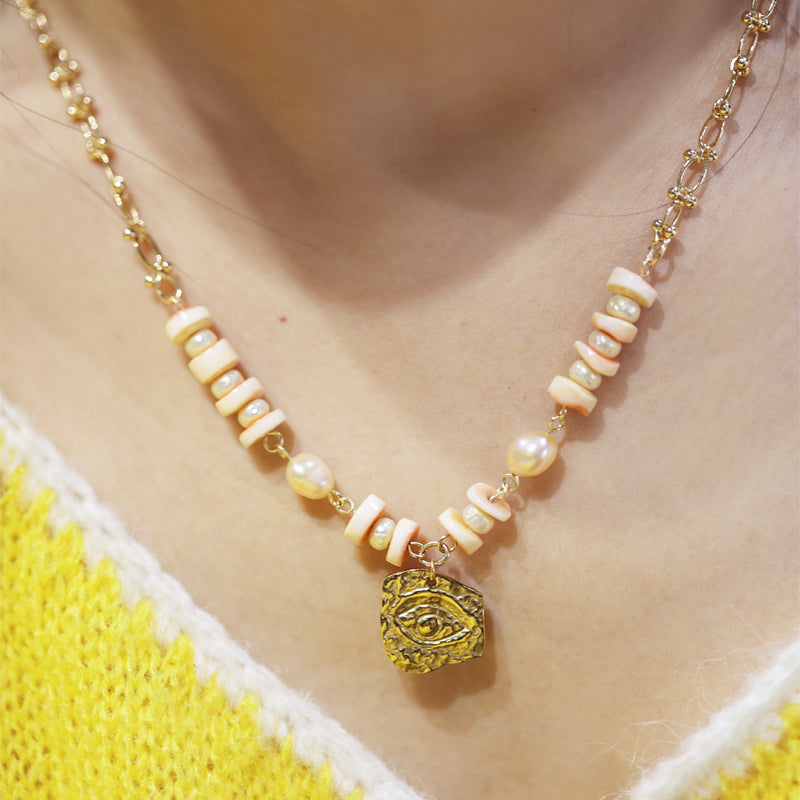 Blush Eye Necklace