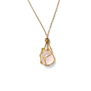 Celestial Crystal Cage Pendant Necklace