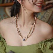Aurielle Agate & Pearl Necklace