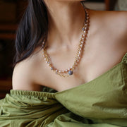 Aurielle Agate & Pearl Necklace
