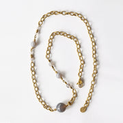 Aurielle Agate & Pearl Necklace