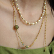 Élise Agate & Pearl Necklace