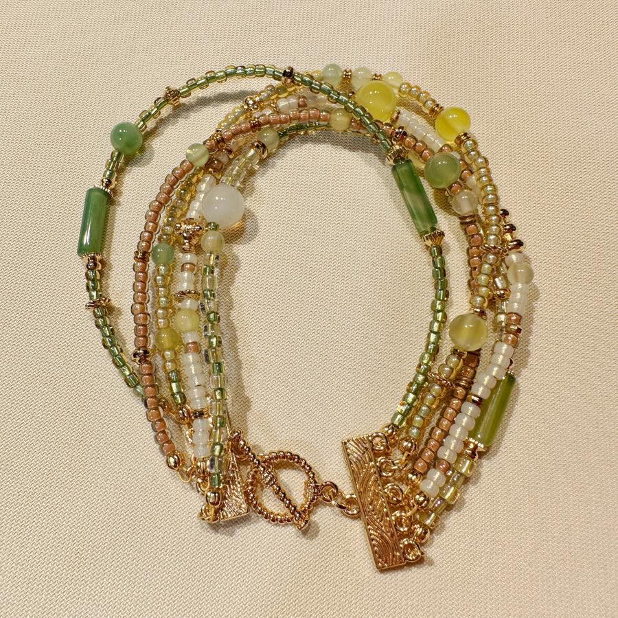 Verdelle Multi-Strand Necklace & Bracelet