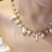 Seafoam Baroque Pearl Necklace