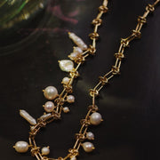 Seafoam Baroque Pearl Necklace