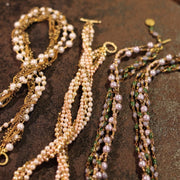 Verdant Pearl Torsade Necklace