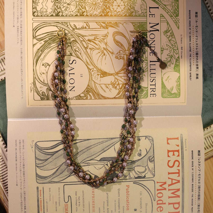 Verdant Pearl Torsade Necklace