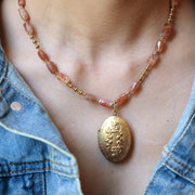 Sunlit Reverie Locket Necklace