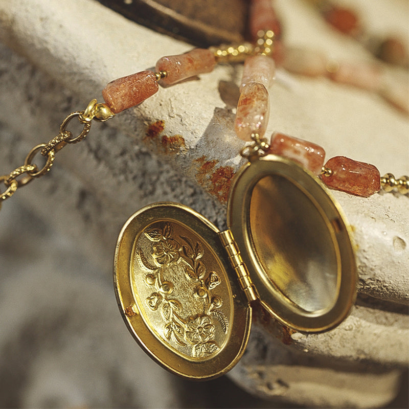 Sunlit Reverie Locket Necklace