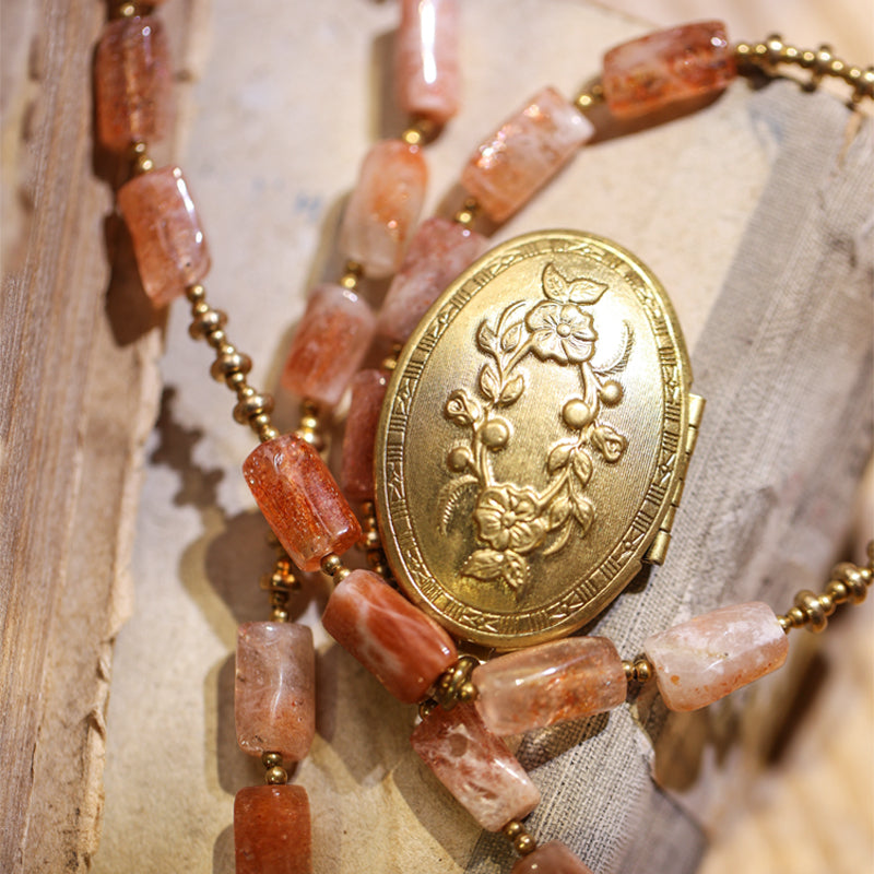 Sunlit Reverie Locket Necklace