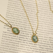 La Verdure Agate Cameo Pendant