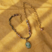 Aurelia Agate Cameo Pendant