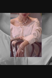 Seafoam Baroque Pearl Necklace